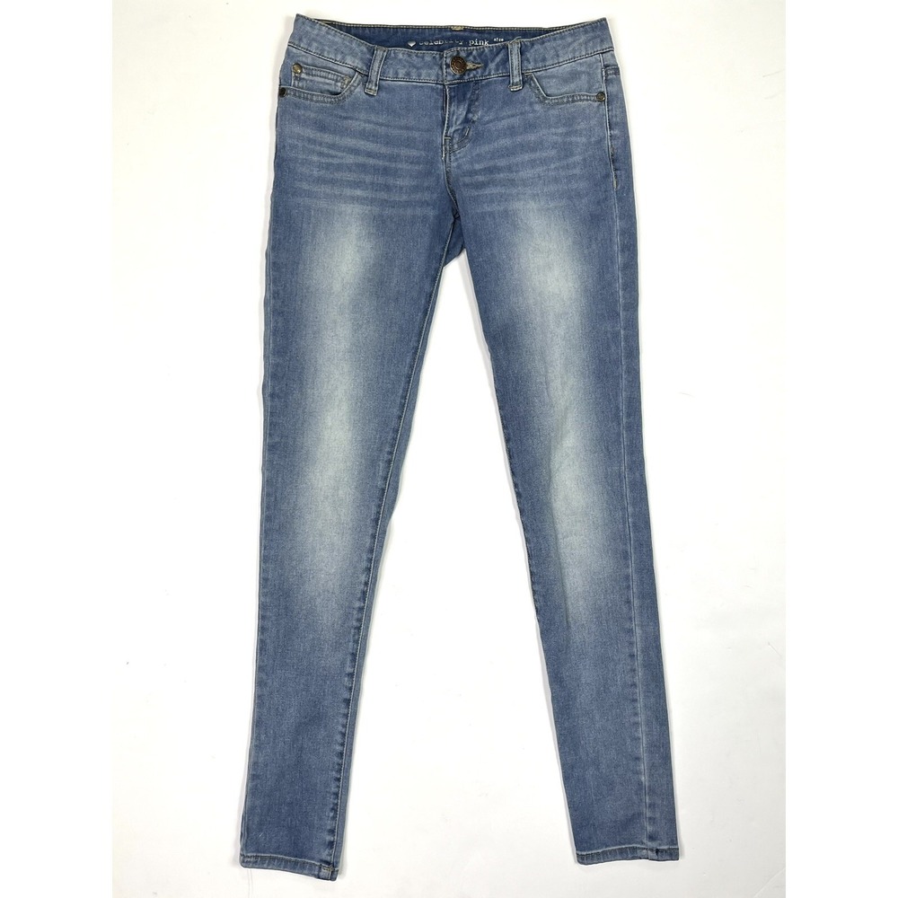 Celebrity Pink Denim Jeans Womens Size 3 Mid Rise Skinny Washed
